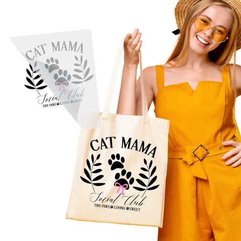 Cat Mama Social Club DTF Transfer Physical So Fontsy T-Shirt Iron-On Transfer Shop