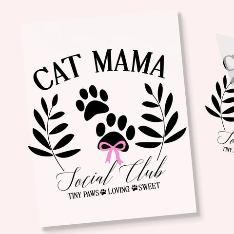 Cat Mama Social Club DTF Transfer Physical So Fontsy T-Shirt Iron-On Transfer Shop
