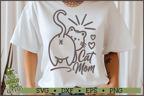 Cat Mom Cat Butt SVG SVG Crunchy Pickle 