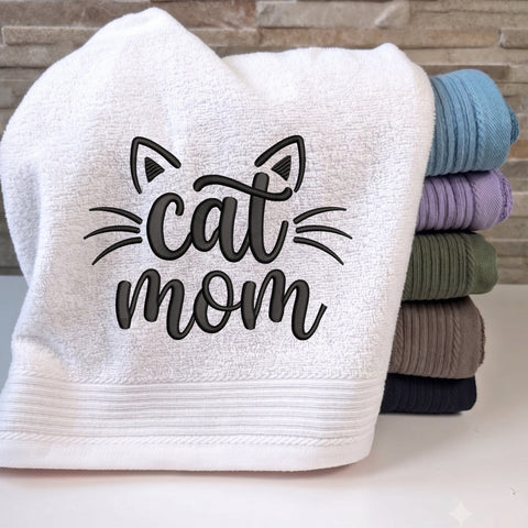Cat Mom Embroidery Design – Cute Cat Ears Whiskers Pet Lover Machine Embroidery File Embroidery/Applique DESIGNS PatternFeed8 