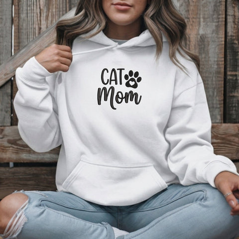 Cat Mom Embroidery Design – Paw Print Heart Cat Lover Machine Embroidery File Embroidery/Applique DESIGNS PatternFeed8 