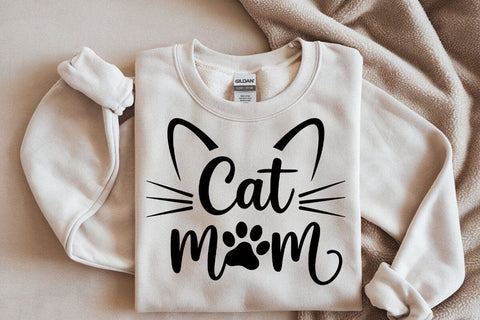 Cat Mom SVG: Cat Mama, Paw Print Design SVG DesignDestine 