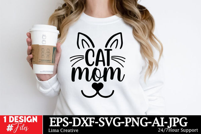 Cat Mom SVG Cut File, Baseball SVG Design SVG Insomnia Std 