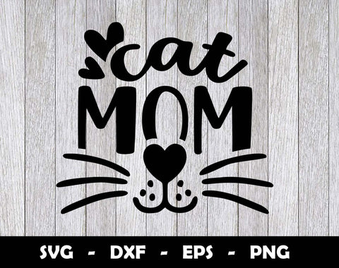 Cat Mom SVG Cut File, Cat Mom SVG Design SVG Arthur Arellano 