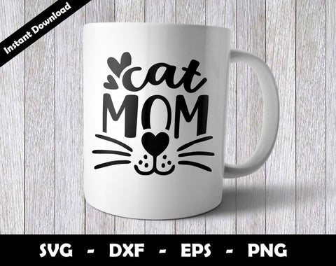 Cat Mom SVG Cut File, Cat Mom SVG Design SVG Arthur Arellano 