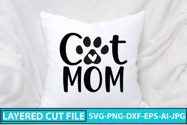 Cat Mom SVG Cut File SVG Syaman 