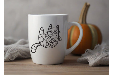 Cat Mummy svg, hallowen cat cute SVG dadan_pm 