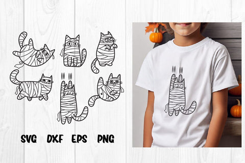 Cat Mummy svg, hallowen cat cute SVG dadan_pm 