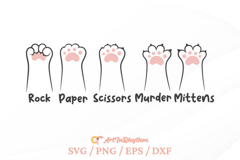 Cat Murder Mittens Svg, Cat Svg, Cat Paws Svg, Cat Svg Files, Cat Mom Svg SVG Artinrhythm shop 
