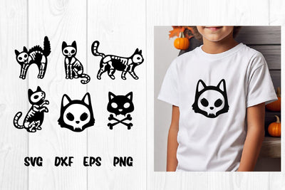Cat skeleton svg, hallowen cat cute SVG dadan_pm 
