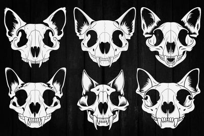 Cat skull svg, sphynx cat svg, Cat SVG, Magic cat svg, Magic illustration svg, Moon cat svg, Magic Illustration svg SVG DesignDestine 