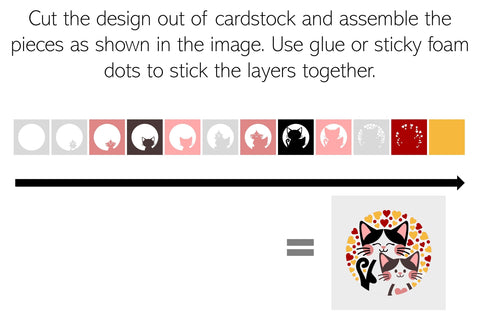 Cat SVG | 3D Shadowbox design. SVG Digital Gems 