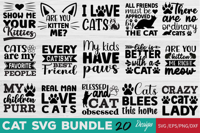Cat SVG Bundle SVG Angelina750 