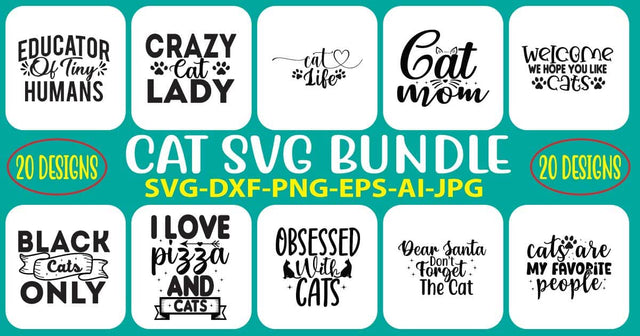 Cat SVG Bundle SVG Syaman 
