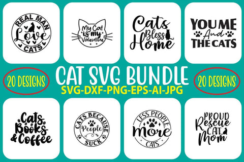 Cat SVG Bundle SVG Syaman 