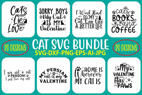 Cat SVG Bundle SVG Syaman 