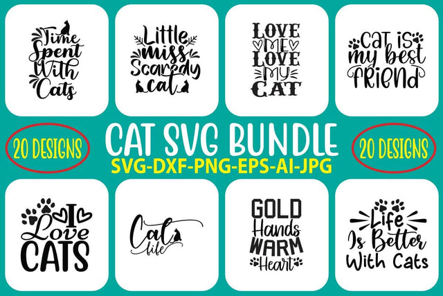Cat SVG Bundle SVG Syaman 