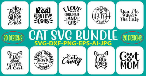 Cat SVG Bundle SVG Syaman 