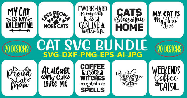 Cat SVG Bundle SVG Syaman 