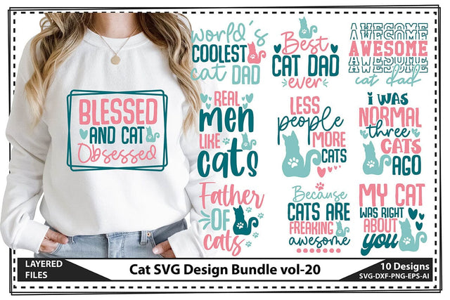 Cat SVG Design Bundle vol-20 SVG shah alam 