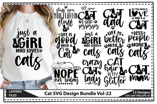 Cat SVG Design Bundle Vol-22 SVG shah alam 