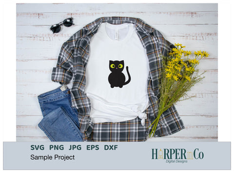 Cat SVG PNG Cut EPS File SVG HarperNCo 