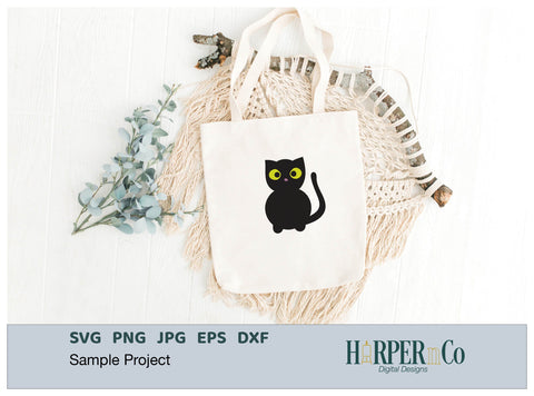 Cat SVG PNG Cut EPS File SVG HarperNCo 