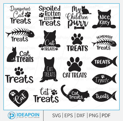 Cat Treat jar design, Funny Cat SVG Bundle, Cat SVG, Cat lady svg, Cat Treat Jar Svg Bundle, cat lover svg, cat treats svg bundle SVG Dinvect 
