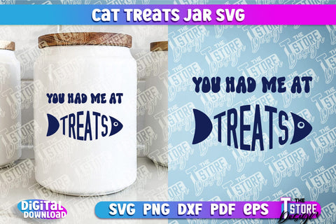 Cat Treat Jar SVG Design | Cat Treats SVG Design | SVG File SVG The T Store Design 