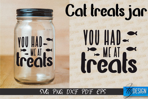 Cat Treats Jar SVG | Kitchen Design | SVG Design | SVG File SVG Fly Design 