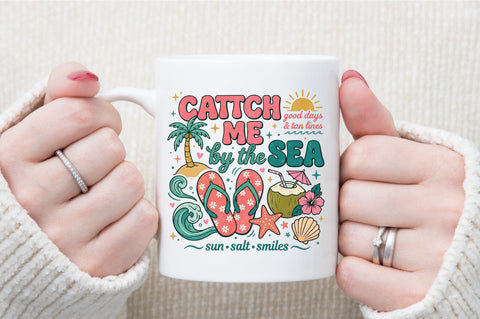 Catch Me by the Sea Summer PNG Sublimation designartist 