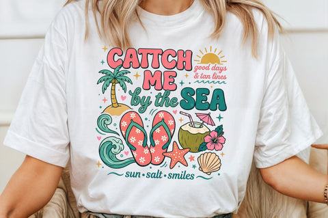 Catch Me by the Sea Summer PNG Sublimation designartist 