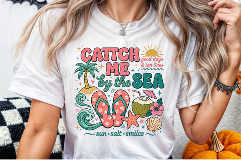 Catch Me by the Sea Summer PNG Sublimation designartist 