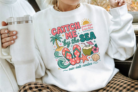 Catch Me by the Sea Summer PNG Sublimation designartist 
