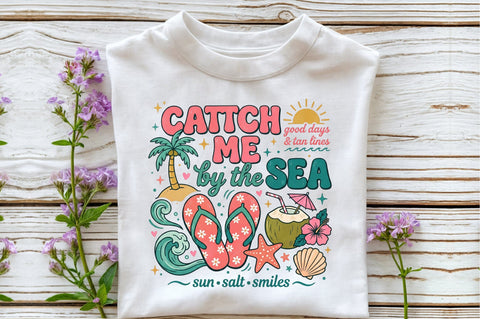 Catch Me by the Sea Summer PNG Sublimation designartist 