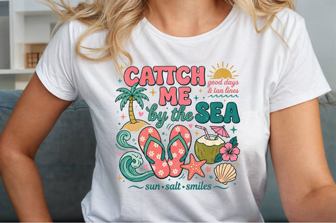Catch Me by the Sea Summer PNG Sublimation designartist 