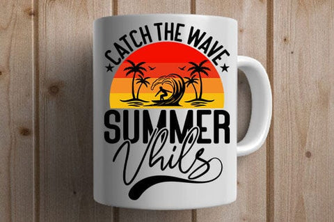 Catch the Wave Summer Vhils SVG Beach Surf Clipart SVG BillahCrafts 