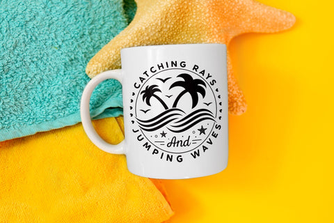 Catching Rays and Jumping Waves, Summer SVG File SVG CraftLabSVG 