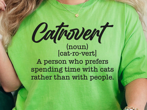 Catrovert Definition Svg, Cat Mom Svg, Cat Lover Svg, Cat Quote Svg, Cut Files for Cricut, Silhouette SVG DesignDestine 