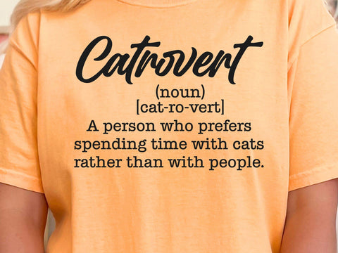 Catrovert Definition Svg, Cat Mom Svg, Cat Lover Svg, Cat Quote Svg, Cut Files for Cricut, Silhouette SVG DesignDestine 