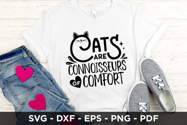 Cats Are Connoisseurs of Comfort SVG SVG CraftLabSVG 