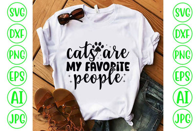 Cats Are My Favorite People SVG Design SVG Syaman 