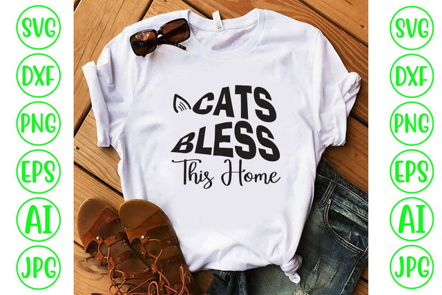 Cats Bless This Home SVG SVG Syaman 