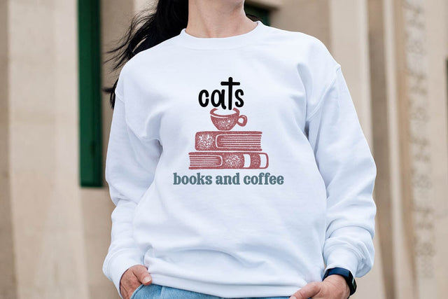 Cats Books And Coffee SVG Angelina750 