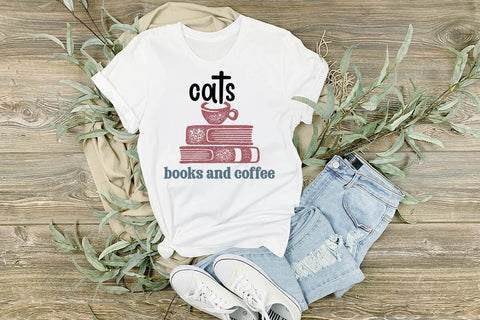 Cats Books And Coffee SVG Angelina750 