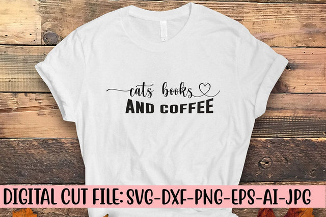 Cats Books And Coffee SVG SVG Syaman 