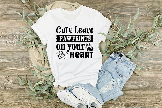 Cats Leave Paw Prints on your Heart-01 SVG Angelina750 