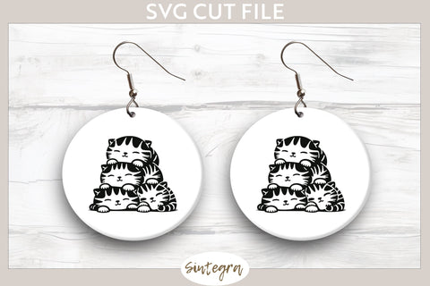 Cats Pile v1 SVG Cut File SVG Sintegra 