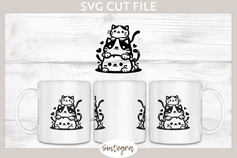 Cats Pile v2 SVG Cut File SVG Sintegra 