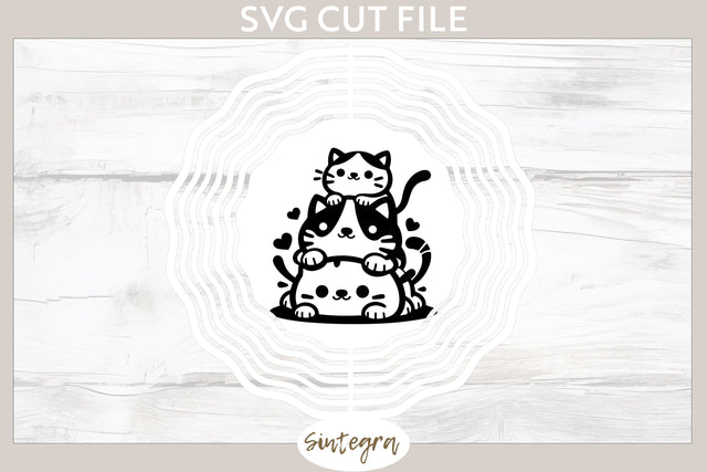 Cats Pile v2 SVG Cut File SVG Sintegra 
